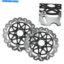 Brake Disc Rotors カワサキZZR1100 ZX-9R 900 ZX-7R ZX7RR 750用のフロートフロントブレーキディスクローター Floating Front Brake Disc Rotor For Kawasaki ZZR1100 ZX-9R 900 ZX-7R ZX7RR 750