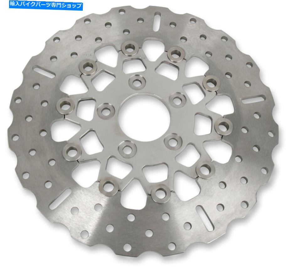 Brake Disc Rotors ビッグツインモデル用のEBCブレーキローター10ボタン後方幅のバンド輪郭RSD018C EBC Brake Rotors for Big Twin Models 10-Button Rear-Wide Band Contoured RSD018C