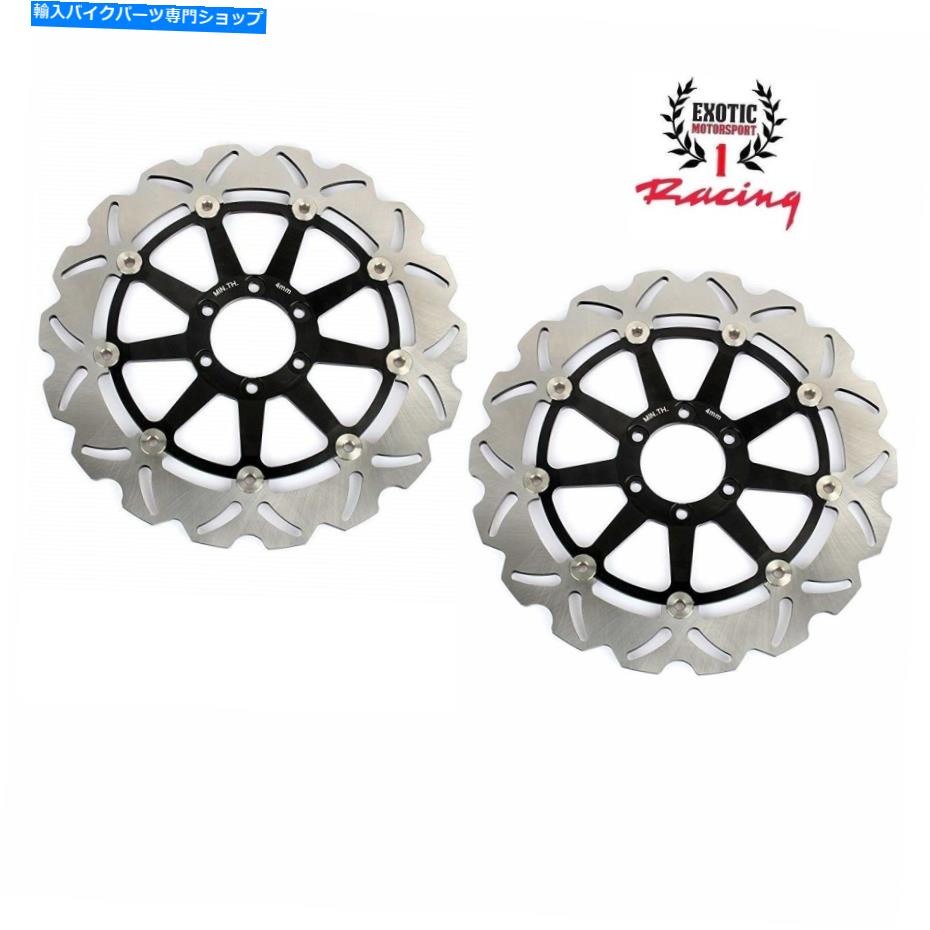 Brake Disc Rotors Apriria rsv1000R Factory Tuono Mana Wave Rotors用に??設定されたフロントブレーキディスクローター Front Brake Disc Rotors Set For Aprilia RSV1000R Factory Tuono Mana Wave Rotors