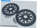 Brake Disc Rotors DNAブラック11.8 "メッシュフロントローター、08-22ハーレーツーリングロードグライドウィズボルトFLTR DNA Black 11.8" Mesh Front Rotors,08-22 Harley Touring Road Glide w/ Bolts FLTR