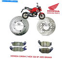 Brake Disc Rotors Honda GromMSX SF 125 ABSブレーキディスクローター&パッドセットFR + RR 2019- 2020本...