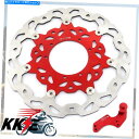 Brake Disc Rotors Kke Red Bracketアダプター320mmフロントブレーキディスクローターCRF250R CRF450R CRF250X KKE Red Bracket Adapter 320mm Front Brake Disc Rotor For CRF250R CRF450R CRF250X