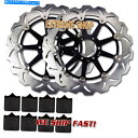 Brake Disc Rotors フロントブレーキディスクローター +ドゥカティS4R S4RS TESTASTRETTA 998CCのパッド(2006-2008) Front Brake Disc Rotor + Pads for Ducati S4R S4RS Testastretta 998cc (2006-2008)