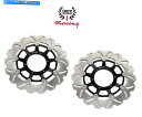 Brake Disc Rotors ホンダCBRの新しい2フロントブレーキディスクローター1000 RR 2008-2016ウェーブローター New 2 Front Brake Disc Rotors For Honda CBR 1000 RR 2008-2016 Wave Rotors
