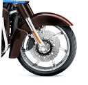 Brake Disc Rotors ハーレーツーリング用の黒いフロントフローティングブレーキローター41500008 41500052 41500053 Black Front Floating Brake Rotors for Harley Touring 41500008 41500052 41500053