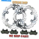 Brake Disc Rotors ホンダフロントブレーキローター +パッドXL 600トランスアルプ(1989-1990)CB 650 700 1983-1986 Honda Front Brake Rotor + Pads XL 600 Transalp (1989-1990) CB 650 700 1983-1986
