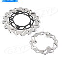 Brake Disc Rotors ヤマハYZF R3/R25 2015-2016フロントリアブレーキディスクロータースチール自転車ブラック For Yamaha YZF R3/R25 2015-2016 Front Rear Brake Disc Rotor Steel Bicycle Black