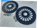 Brake Disc Rotors DNAブラック11.5 "スーパースポークフロントリアローター、84-07ハーレースポーツスターダイナボルト DNA Black 11.5" Super Spoke Front Rear Rotors, 84-07 Harley Sportster Dyna Bolts