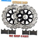 Brake Disc Rotors ヤマハフロントブレーキローター+パッドFZR 400 RRSP/RR(1991-1992)FZS 600 FAZER(98-03) Yamaha Front Brake Rotor+Pads FZR 400 RRSP/RR (1991-1992) FZS 600 Fazer (98-03)