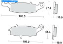 Brake Pads SBS LS焼結ブレーキパッド886LS SBS LS Sintered Brake Pads 886LS