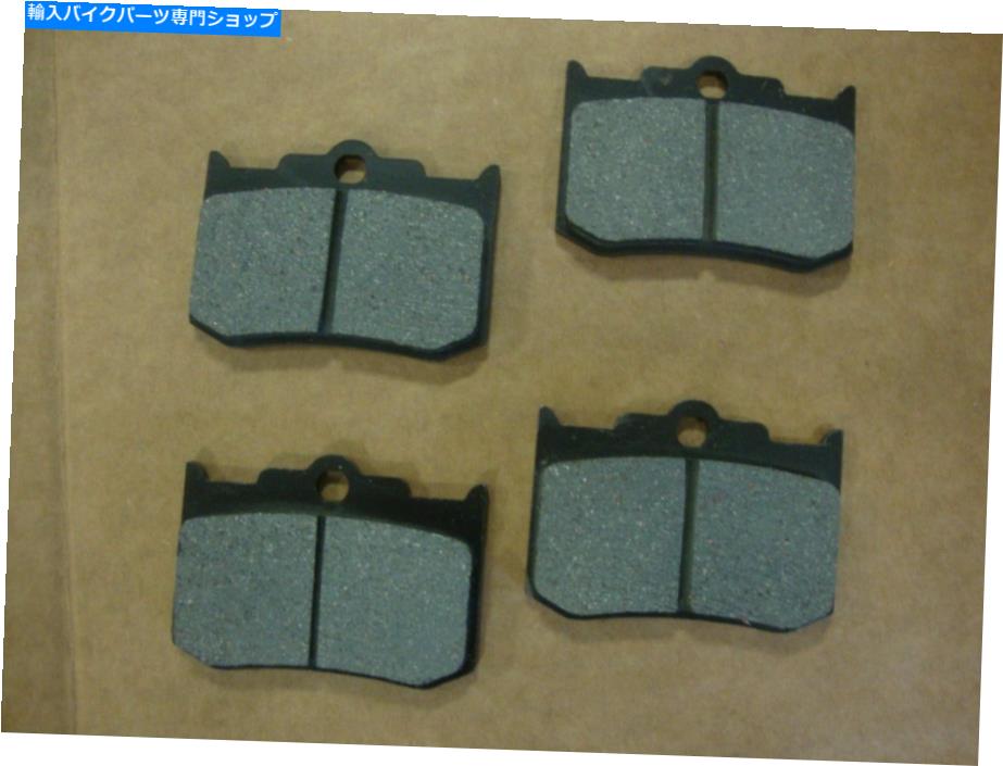 Brake Pads アメリカンアイアンホーク用のブレーキパッドセット4ピストンブレーキキャリパーフロント＆リア BRAKE PAD SET FOR AMERICAN IRONHORSE 4 PISTON BRAKE CALIPERS FRONT & REAR