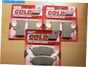 Brake Pads Goldfrenフロント&リアブレーキパッド(3xセット):Triumph Rocket III(2010-2011) GOLDFREN FRONT & REAR BRAKE PADS (3x Sets) for: TRIUMPH ROCKET III (2010-2011)