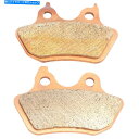 Brake Pads ドラッグスペシャルティーズプレミアムセンターリアブレーキパッドハーレーソフトイルFXST 06-17 Drag Specialties Premium Sintered Rear Brake Pads Harley Softail FXST 06-17