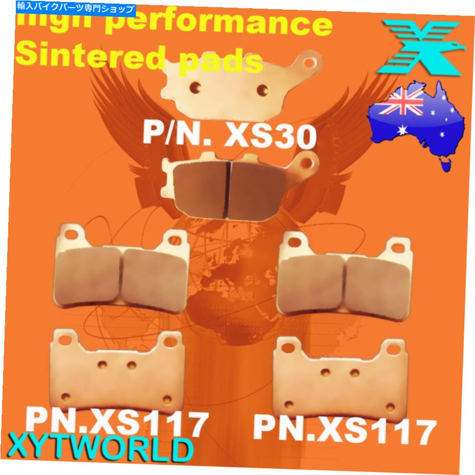 Brake Pads ホンダCBR用のフロントリアブレーキパッド1000 RR4/RR5 Fireblade 2004-2005 FRONT REAR Brake Pads for Honda CBR 1000 RR4/RR5 Fireblade 2004-2005