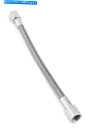 Hoses Goodridge 80361クロムエンド付きユニバーサルクリアコートブレーキホース-61インチ。 Goodridge 80361 Universal Clear Coat Brake Hose with Chrome Ends - 61in.