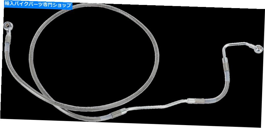 Hoses 1741-2928拡張ステンレス鋼フロントブレーキラインキット66 3/4in。クリア 1741-2928 Extended Stainless Steel Front Brake Line Kit 66 3/4in. Clear
