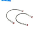 Hoses Goodridge D -80343ユニバーサルドットクリアコートブレーキホースがクロム端-43インチ。 Goodridge D-80343 Universal DOT Clear Coat Brake Hose with Chrome Ends - 43in.