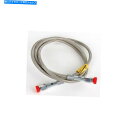 Hoses Goodridge 80362クロムエンド付きユニバーサルクリアコートブレーキホース-62インチ。 Goodridge 80362 Universal Clear Coat Brake Hose with Chrome Ends - 62in.