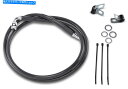 Hoses ドラッグスペシャルズ標準長フロントステンレススチールブレーキラインキット1741-2550 Drag Specialties Standard Length Front Stainless Steel Brake Line Kit 1741-2550(2)