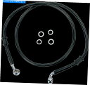 Hoses ドラッグスペシャルズ標準の長さフロントステンレススチールブレイクラインキット#1741-2786 Drag Specialties Standard...