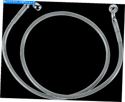 Hoses ドラッグスペシャルズ標準長フロントステンレススチールブレーキラインキット1204-2735 Drag Specialties Standard Length Front Stainless Steel Brake Line Kit 1204-2735