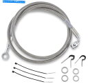 Hoses ドラッグスペシャルズ標準の長さフロントステンレススチールブレーキラインキット1204-2750 Drag Specialties Standard Length Front Stainless Steel Brake Line Kit 1204-2750