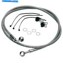 Hoses ドラッグスペシャルズ標準長フロントステンレススチールブレーキラインキット1741-2556 Drag Specialties Standard Length Front Stainless Steel Brake Line Kit 1741-2556