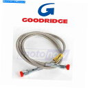 Hoses グッドリッジ80375ユニバーサルクリアコートブレーキホースはステンレス鋼の端を備えています Goodridge 80375 Universal Clear Coat Brake Hose with Stainless Steel Ends de