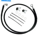 Hoses ドラッグスペシャリティ-640110-8BLK-拡張ステンレス鋼フロントブレーキラインキット、 Drag Specialties - 640110-8BLK - Extended Stainless Steel Front Brake Line Kit,(2)