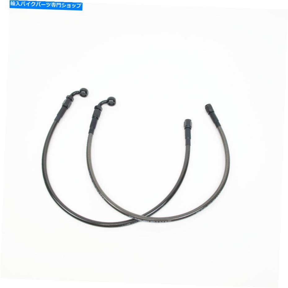Hoses ソフトア、ダイナ、ロードキング2つのフロントブレーキローター用の2つのPCSブラックスモークブ..
