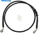 Hoses DS拡張フロントブレーキラインキットブラック非ABS +6
