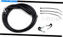 Hoses ドラッグスペシャルティーズブレーキライン - フロント - ブラック - 10 -FXD 039 05-1741-2561 Drag Specialties Brake Line - Front - Black - 10 - FXD 039 00- 039 05 - 1741-2561