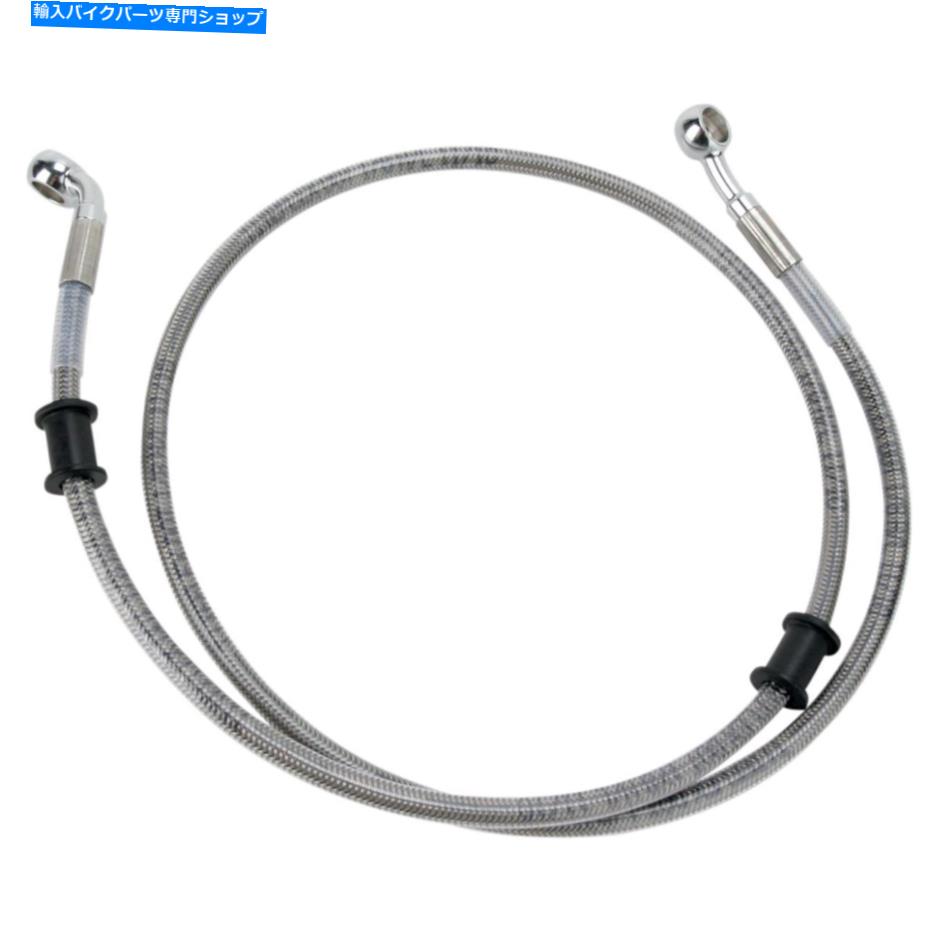 Hoses ɥåڥƥեȥ֥졼饤FXDC 08-14ƥ쥹1741-2912 Drag Specialties Front Brake Line FXDC 08-14 Stainless Steel 1741-2912