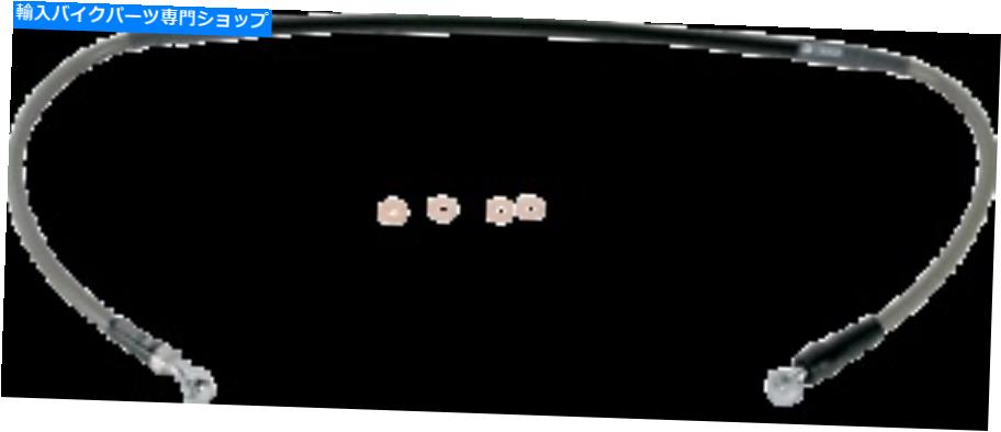 Hoses ムースレーシングステンレススチール編組ブレーキライン1741-1874 Moose Racing Stainless Steel Braided Brake Line 1741-1874