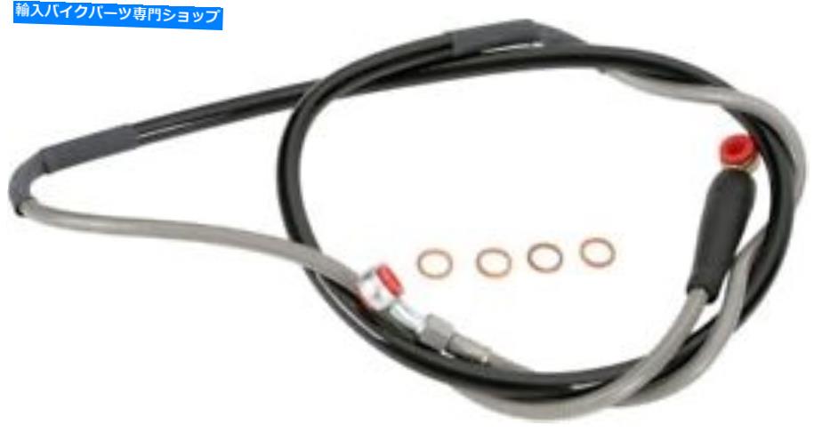 Hoses Moose Racing My01-1043ステンレス鋼の編組ブレーキライン MOOSE RACING MY01-1043 Stainless Steel Braided Brake Line