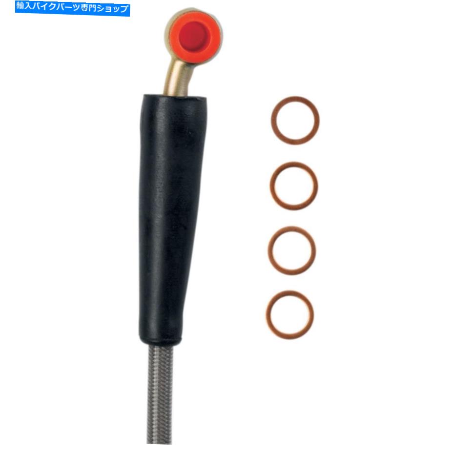 Hoses Moose Racing 1741-1874ステンレス鋼の編組ブレーキライン Moose Racing 1741-1874 Stainless Steel Braided Brake Line