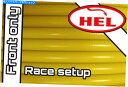 Hoses イエローアプリリアRS250 94-97レースセットアップフロントヘル編組ブレーキライン YELLOW Aprilia RS250 94-97 RACE SETUP FRONT HEL BRAIDED BRAKE LINES