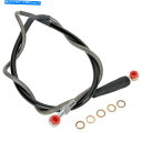 Hoses ムースレース-K01-1-028/P-ステンレス鋼編組ブレーキラインKTM、フサバーグ、HUS Moose Racing - K01-1-028/P...