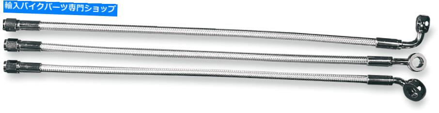 Hoses 新しいマグナム37235スターリングクロマイトIIデザイナーシリーズフロントアッパーブレーキライン NEW MAGNUM 37235 Sterling Chromite II Designer Series Front Upper Brake Line