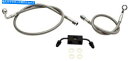 Hoses LAチョッパーズLA-8321B13ステンレススチールブレーキラインキット-12-14IN。猿のハンガー LA Choppers LA-8321B13 Stainless Steel Brake Line Kit - 12-14in. Ape Hangers