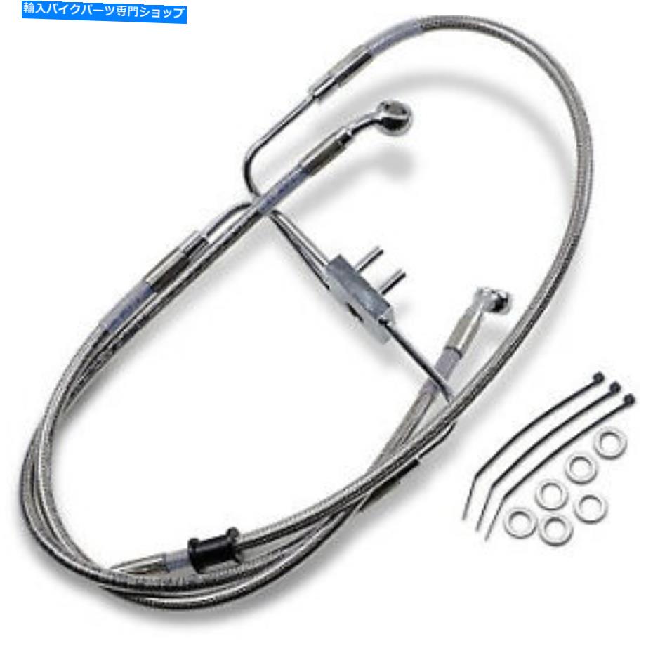 Hoses +2拡張長さステンレス鋼フロントブレーキライン14-15ハーレースポーツスターXL +2 Extended Length Stainless Steel Front Brake Line 14 - 15 HARLEY SPORTSTER XL