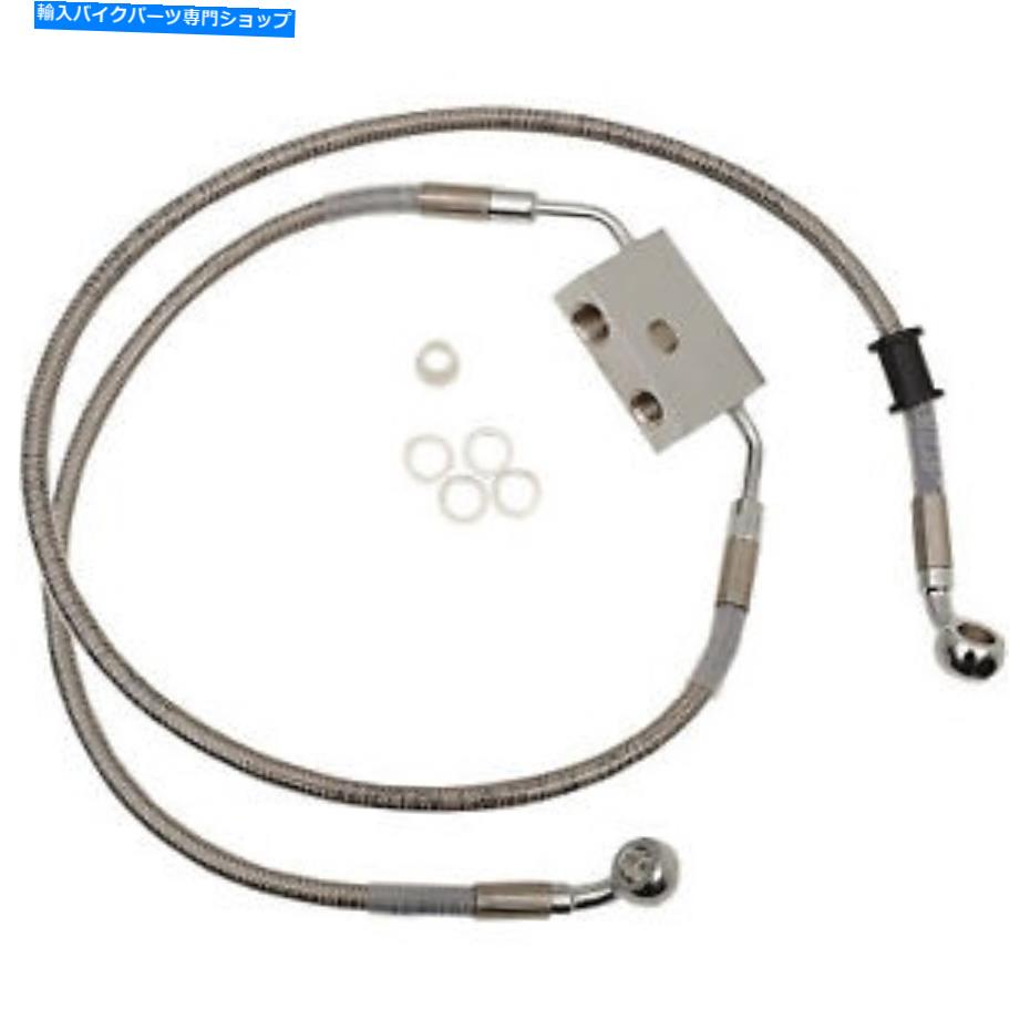 Hoses 拡張長さのステンレス鋼フロントブレーキライン+2ハーレー14-19スポーツスター883 Extended Length Stainless Steel Front Brake Line +2 Harley 14-19 sportster 883