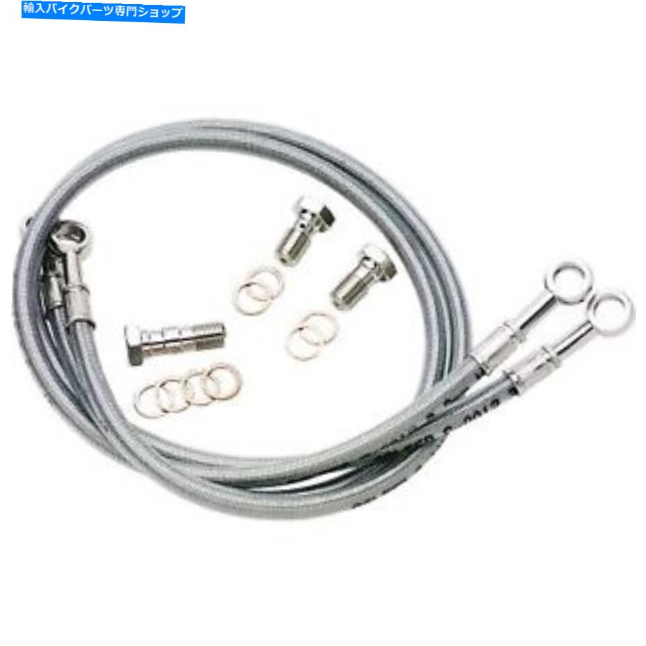 Hoses ヤマハD689-3のガルファーブレーキラインフロントシルバー GALFER Brake Line Front Silver for Yamaha D689-3