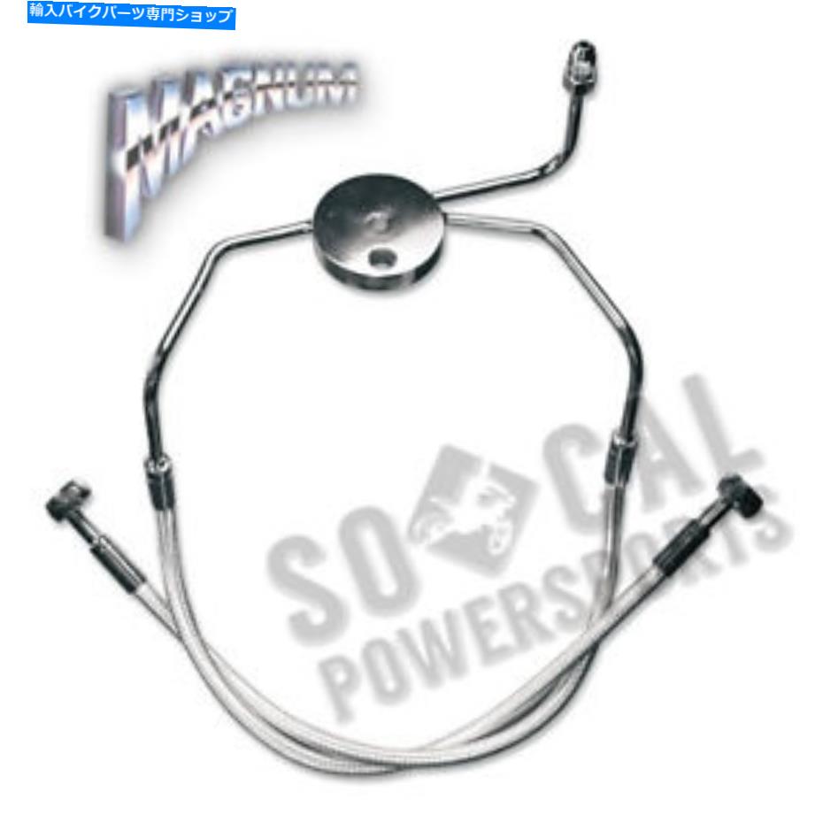 Hoses マグナムスターリングクロマイトIIデザイナーシリーズフロントローワーブレーキラインキット-37003 Magnum Sterling Chromite II Designer Series Front Lower Brake Line Kit - 37003