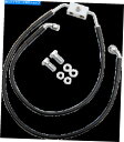 Hoses ドラッグスペシャリティ拡張長さコーティングされた編組ABSブレーキライン1741-3838 Drag Specialties Extended Length Coated Braided ABS Brake Line 1741-3838(2)