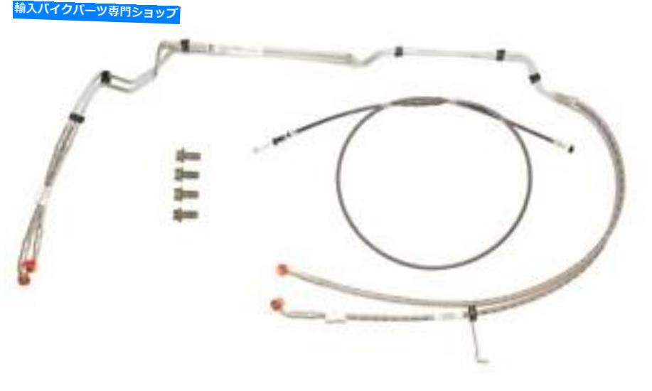 Hoses インドのオートバイ2883864クラッチケーブルとABSブレーキラインキット Indian Motorcycle 28838..