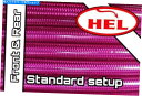 Hoses トランスパープルRS250 1994-1997 FR&RR STDセットアップヘル編組ブレーキライン TRANS PURPLE RS250 1994...