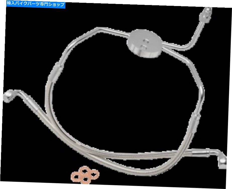 Hoses マグナムデザイナーシリーズフロントローワーブレーキラインキット磨かれたステンレス57005 Magnum Designer Series Front Lower Brake Line Kit Polished Stainless 57005