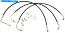 Hoses LAチョッパーズブラックビニールコーティングステンレススチールブレーキラインキットLA-8005B19B LA Choppers Black Vinyl-Coated Stainless Steel Brake Line Kit LA-8005B19B