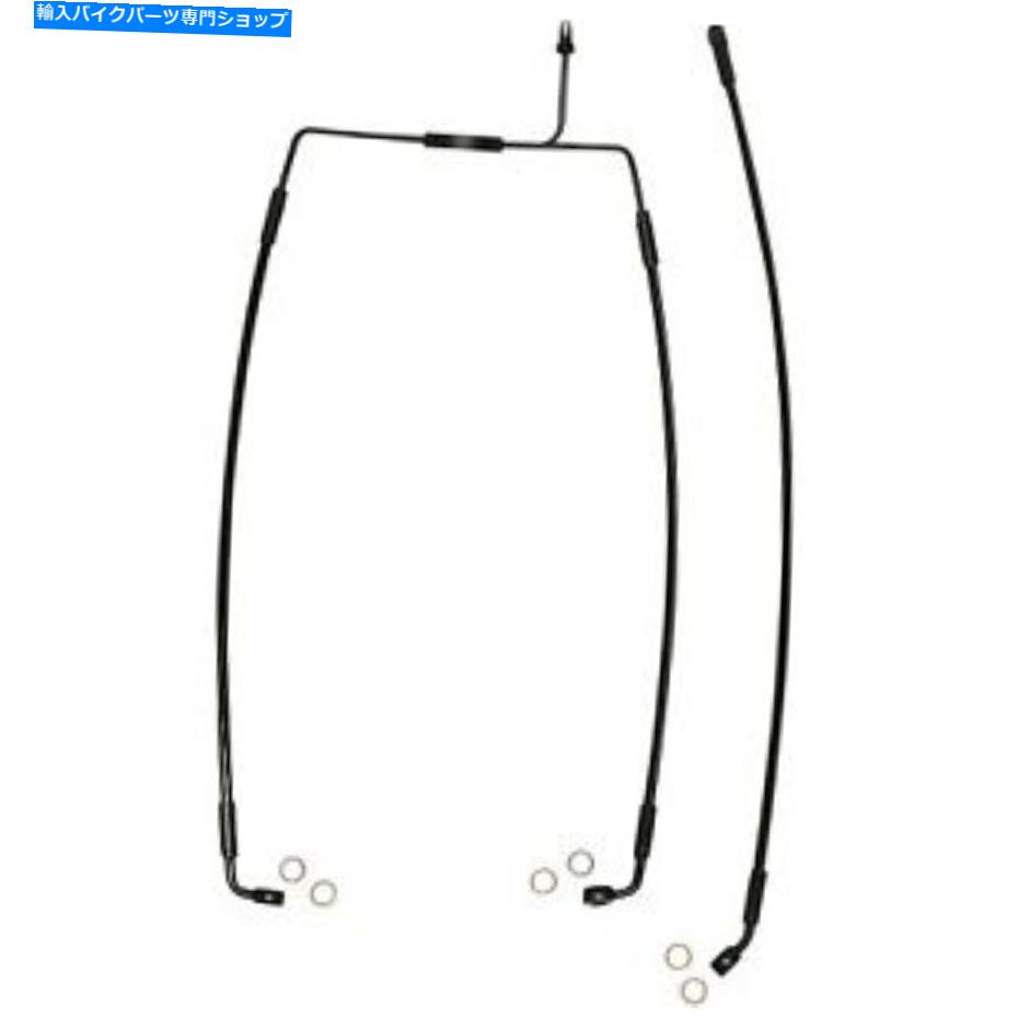 Hoses マグナム-SBB1307-29-黒いコーティングXRステンレス下部フロントブレイクラインキットハーレー Magnum - SBB1307-29 - Black Coated XR Stainless Lower Front Brakeline Kit Harley